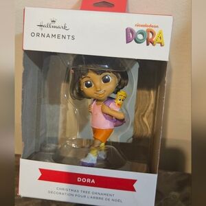 Hallmark Dora Ornament with Pink and Orange Outfit